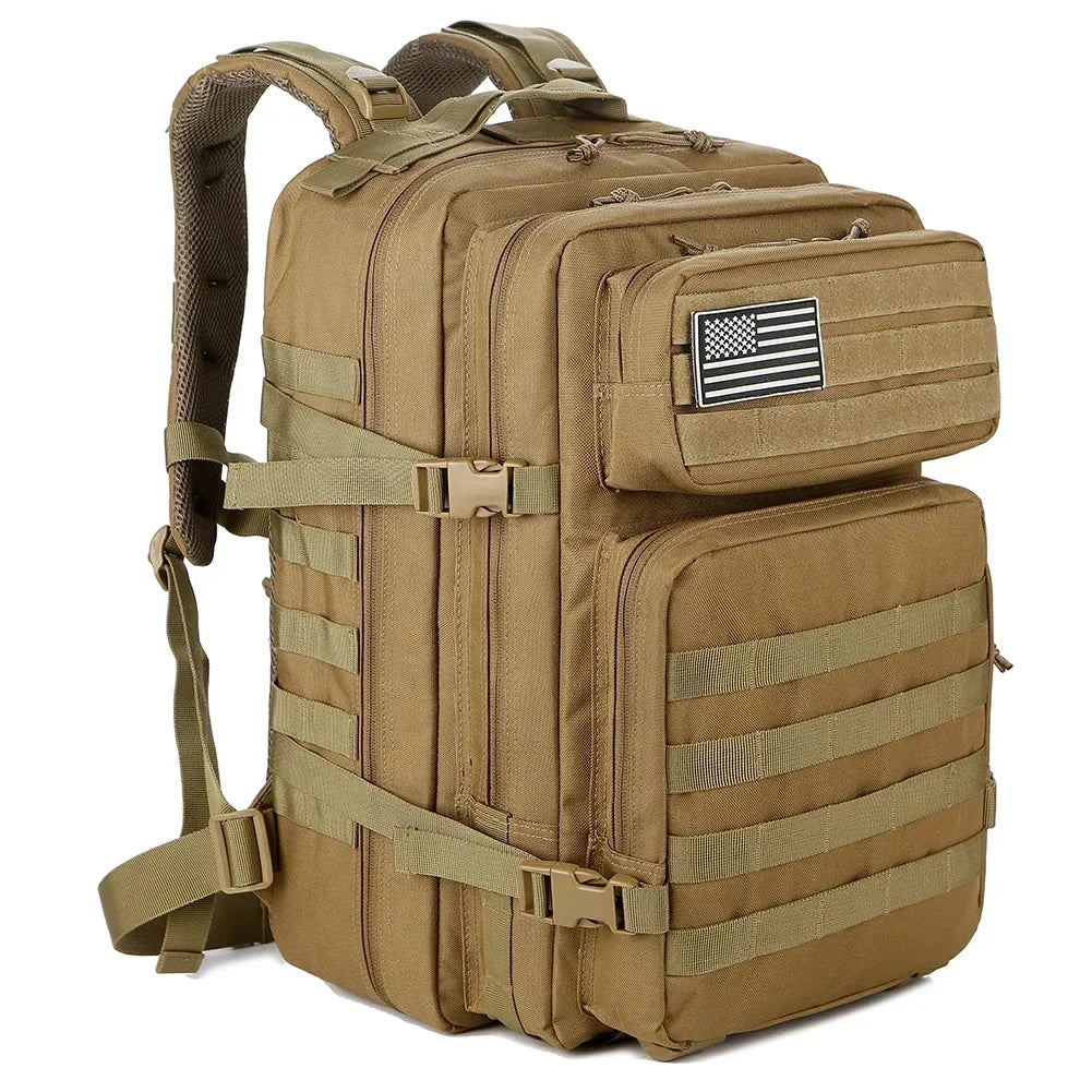 Outdoor Tactical Backpacks 45L Large Capacity Man 3 Days Molle Assault Bags For Outdoor Trekking Camping Backpack