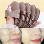 30Pcs Thickened Double Ribbon Wet Dry Dual-use Makeup Puff Black Skin Color Teardrop Shape Powder Puffs Foundation Cosmetic Tool