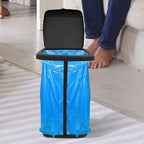 Garbage Bag Holder Rubbish Bin Stand Telescopic Garbage Holders Waste Storage Frame with Lid for Living Room Yard Lawn Camping Lootquake LLC