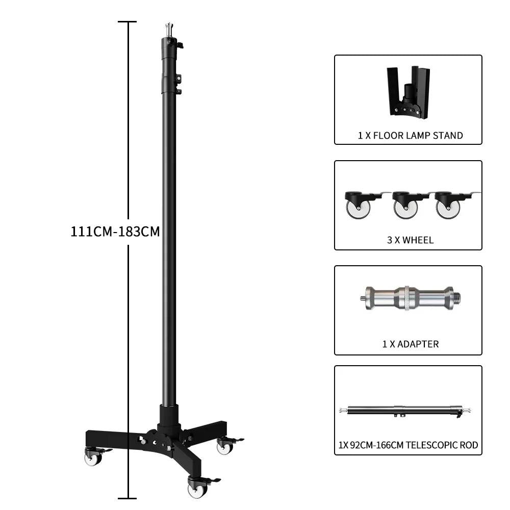 Ceiling/Floor Projector Support Stand Metal Holder Multi-angle Adjustable 360 ° Rotating Projector Bracket Film Video Projector