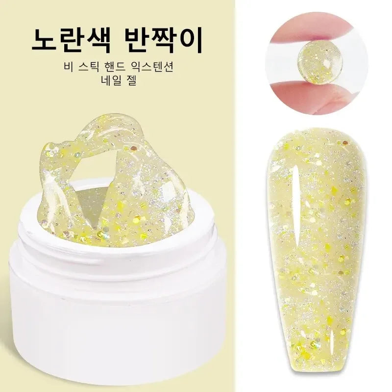 LIMEGIRL 15g Solid Nail Extension Gel Non Stick Hand Phototherapy UV Gel Quick Building Gel Nails Tips Nail Art Prolong Nail Gel Lootquake LLC