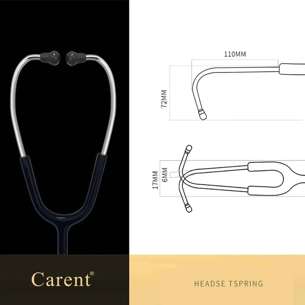 Carent Black Cardiology Dual Stethoscope
