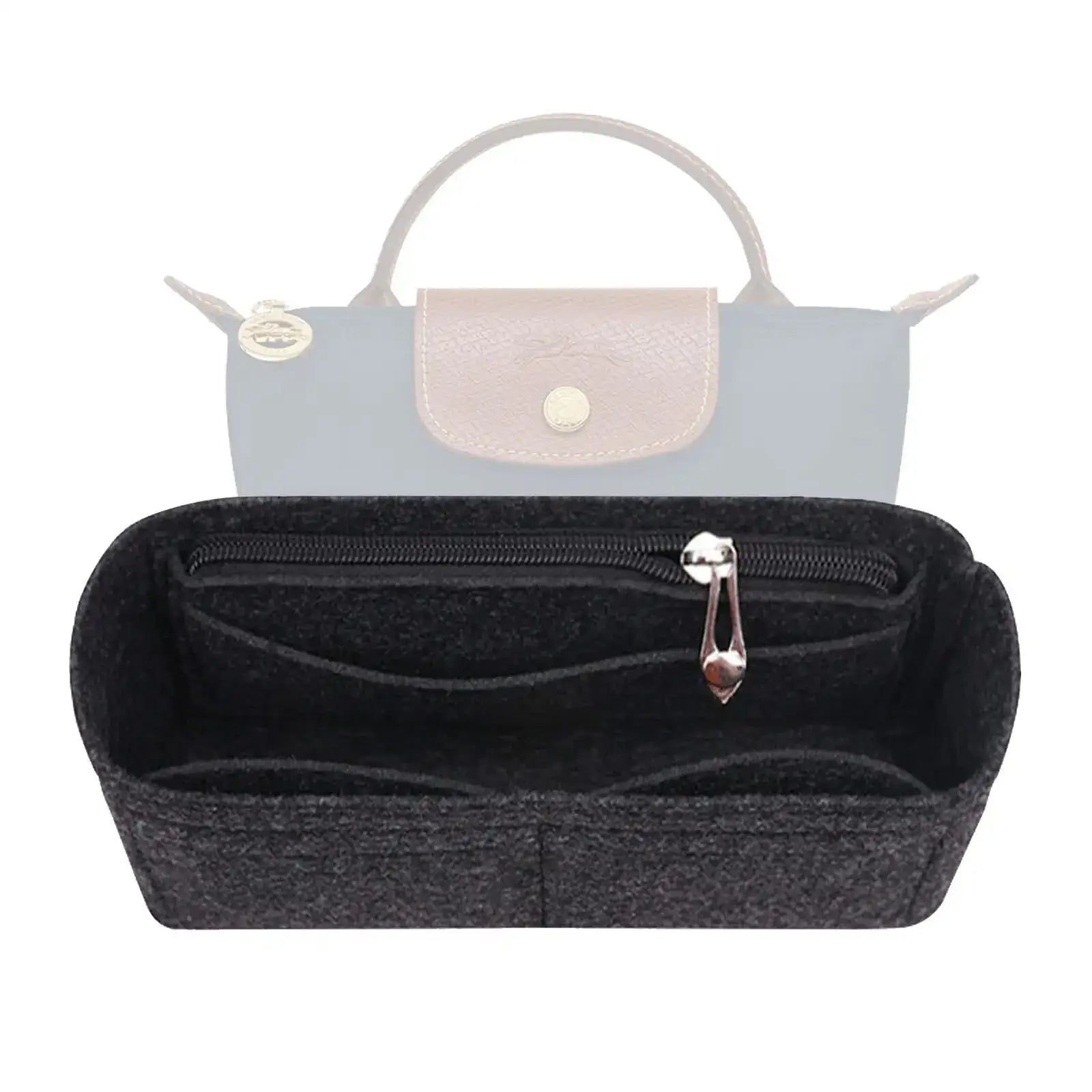 Felt Insert Bag Organizer Bag In Bag For Handbag Purse Organizer for Longchamp Mini Shoulder Bag