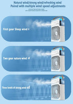 3 In 1 Fan AIr Conditioner Household Small Air Cooler LED Night Light Portable Humidifier Air Adjustment Fan Office Home Fan New Lootquake LLC
