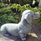 1pc Puppy Sculpture Garden Decoration Resin Puppy Decoration Garden Decoration Commemorative Dog Statue Puppy Lying Decoration
