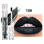 QIBEST Waterproof Diamond Shimmer Glitter Lipgloss Matte Liquid Lipstick Shiny Pearl Lip Glaze Long Lasting LipTint Women Makeup Lootquake LLC
