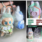 LABUBU V1 V2 transparent protective shell macaron standing protective cover dust cover doll labubu protector case Lootquake LLC