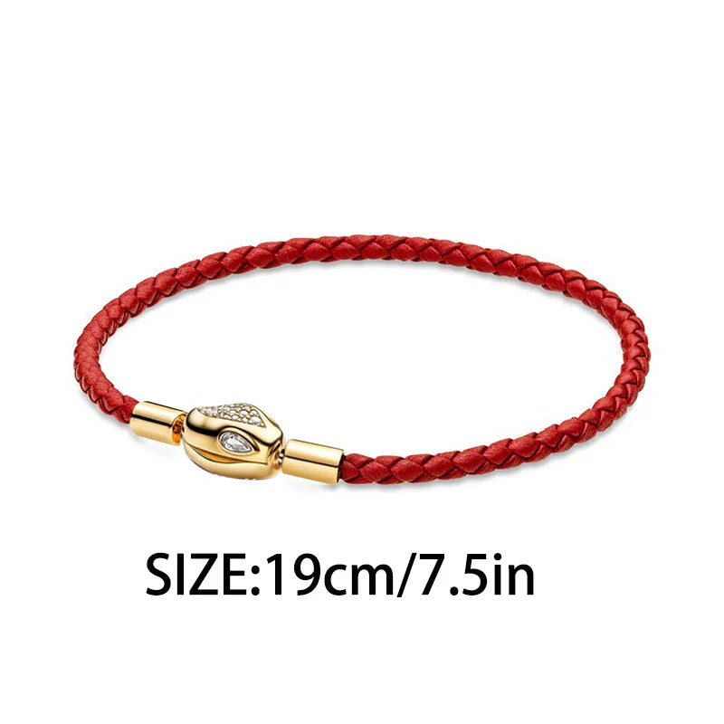925 Silver Valentine's Day Snake Year Series Pendant Suitable for 925 Sterling Silver Original Women's Bracelet DIY Jewelry Gift Lootquake LLC