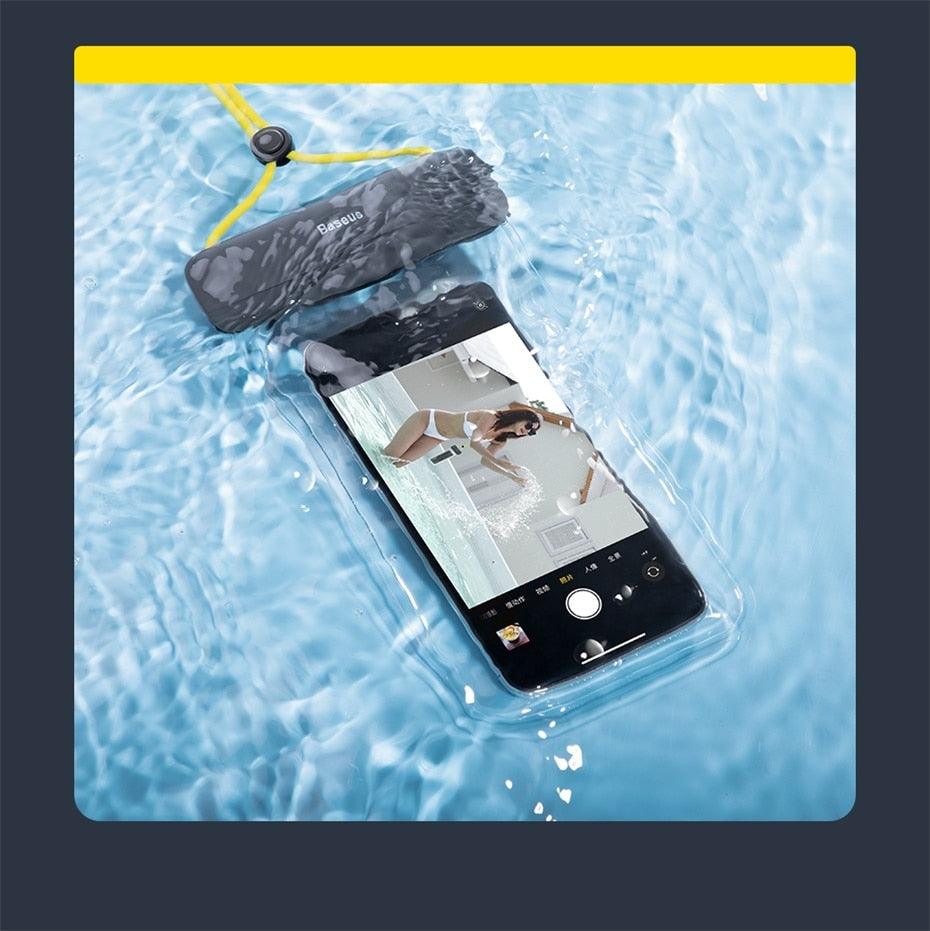 Unique Soft Waterproof Phone Case 7.2inch IPX8 Waterproof Phone Bag For iPhone 13  Waterproof Pouch Diving Surfing Phone Bag Case Cover Adjustable Rope Phone Case Stevvex