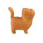 Cat Ornament Hand-carved Wooden Cat Statue Tiny Cute Cat Sculpture Miniature Creative Animal Figurine Desktop Lootquake LLC