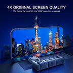 4PCS Full Cover Protective Glass For iPhone 11 12 13 14 Pro Max Screen Protector On iPhone X XR Xs Max 6S 7 8 Plus 13 Mini Glass Edge to Edge Coverage Ultra Clear Anti-Dust 9H Hardness Screen Protector Stevvex