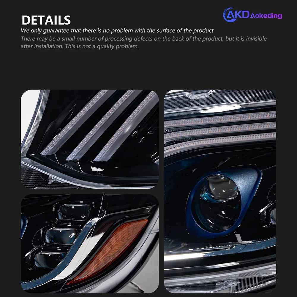 AKD Car Lights for Benz Sprinter Headlight Projector Lens Maybach Style Head Lamp DRL Automotive Accessories Lootquake LLC