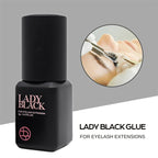 5 Bottles Lady Black Lash Glue Korea Dry Fastest Strongest False Eyelash Extensions Glue 5ml Makeup Tools Professional Adhesive Lootquake LLC