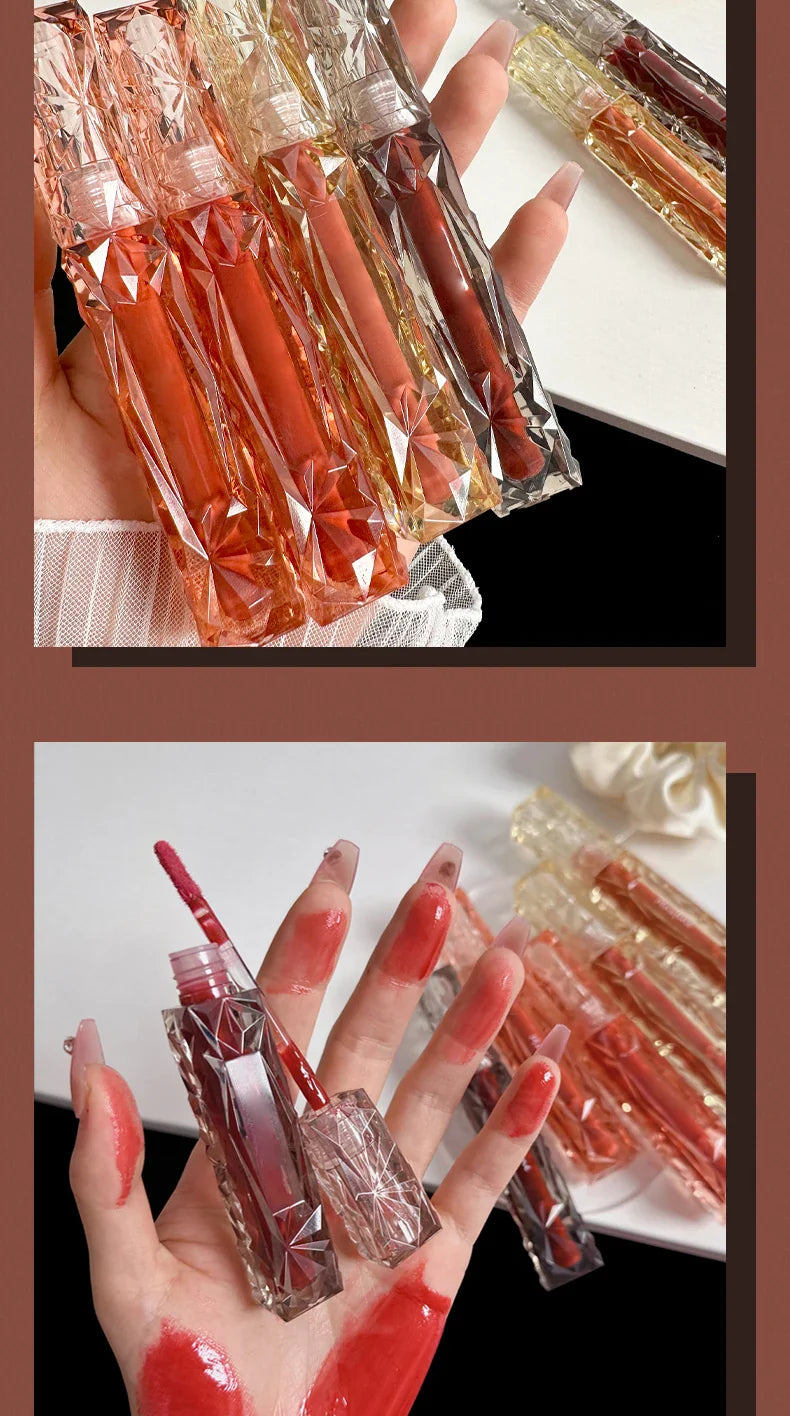 Lip Gloss Long-lasting Moisturizing Waterproof Non-fading Mirror Moisturizing Lip Gloss Women's Cosmetics