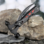 TrailMaster: Compact Multitool & Tactical Hammer THRIXINE