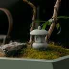 Chinese Pagoda Statue Miniature Sandstone Sculpture Asian Decor for Outdoor Car  Landscape Decor Lootquake LLC