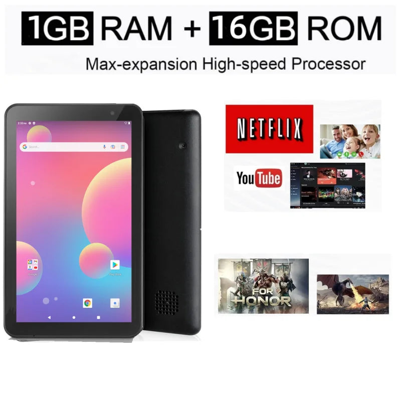 7 INCH 1GB RAM 16GB ROM RCT6973 Android 6.0 Tablet PC Sofiaboard RK30sdk Quad-Core 1024 x 600 pixels WIFI Dual Camera Lootquake LLC