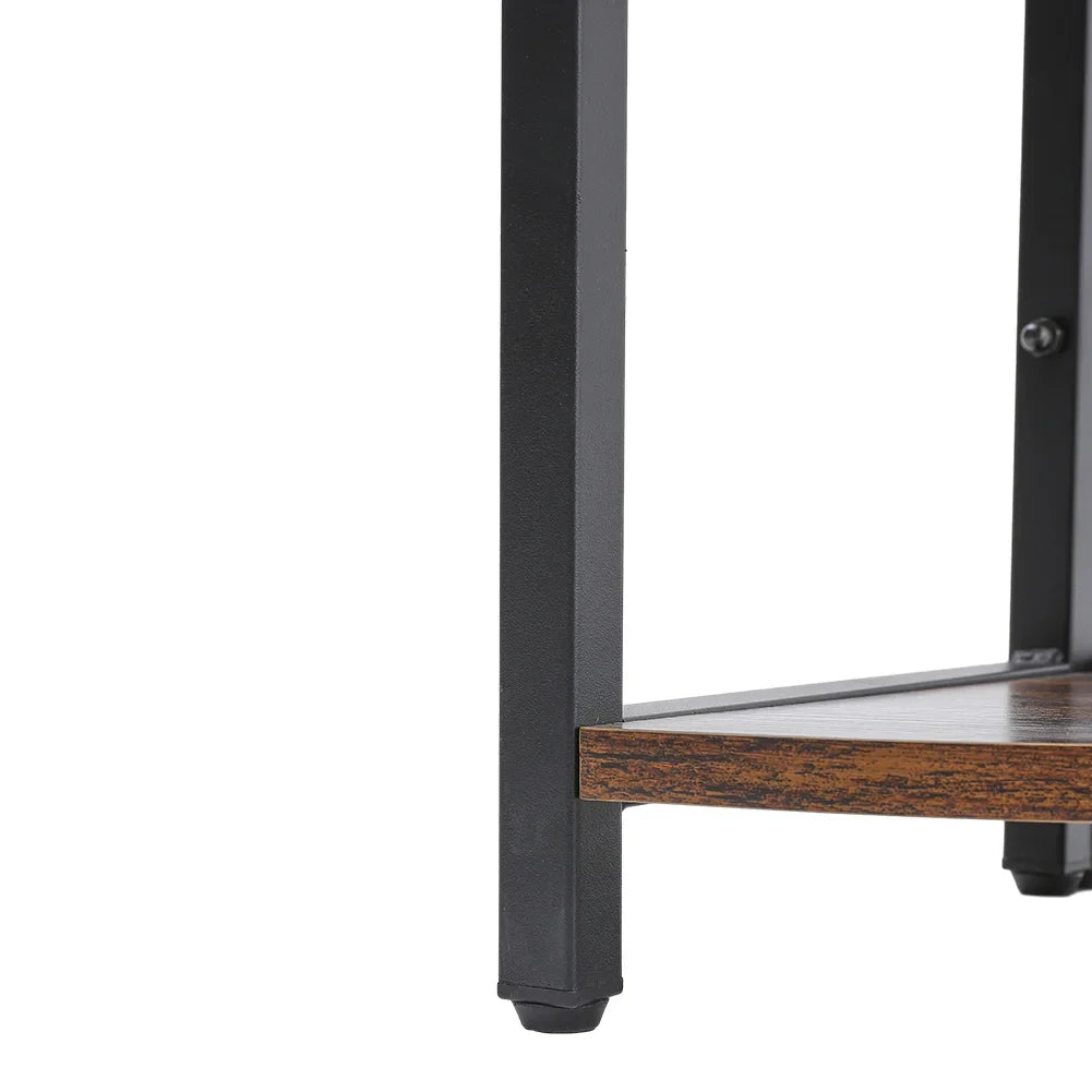 Brown 5 Tier Corner Book Shelf Home Storage Display For Bedroom Office 30cm W x 30cm D x 150cm H Lootquake LLC