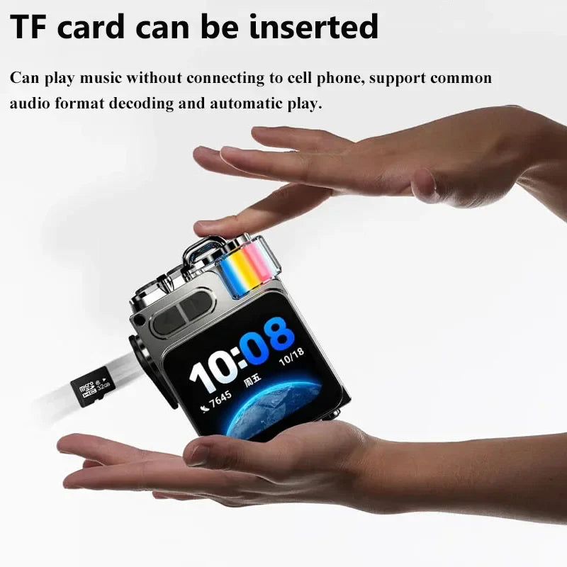 Smart Touch Screen Bluetooth Speaker Mini Portable Audio Player Wireless Handsfree Call MP3 Music Box Support TF Play APP Contro Lootquake LLC