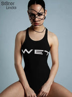 Authentic Casual Women's Jumpsuit Shorts Popular In Summer 2024 Suspender Low Cut And Backless Sleeveless Top Paired With Shorts