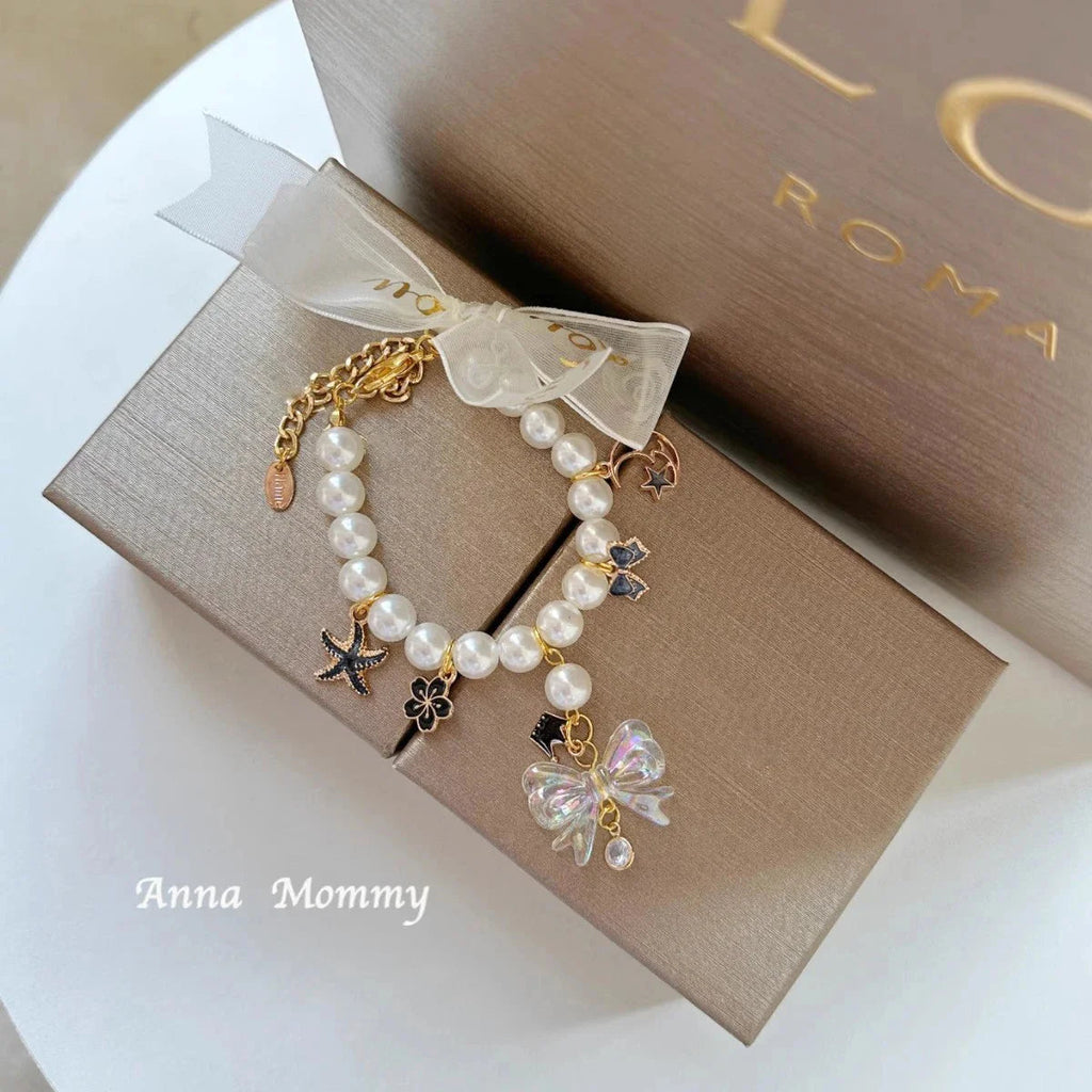 Pet Jewelry Accessories Fine Chic Pearl Beaded Necklace Bib Flower Bow Pendant Collar For Small Medium Dog Poodle Puppy Supplies Fashioned Furbabies