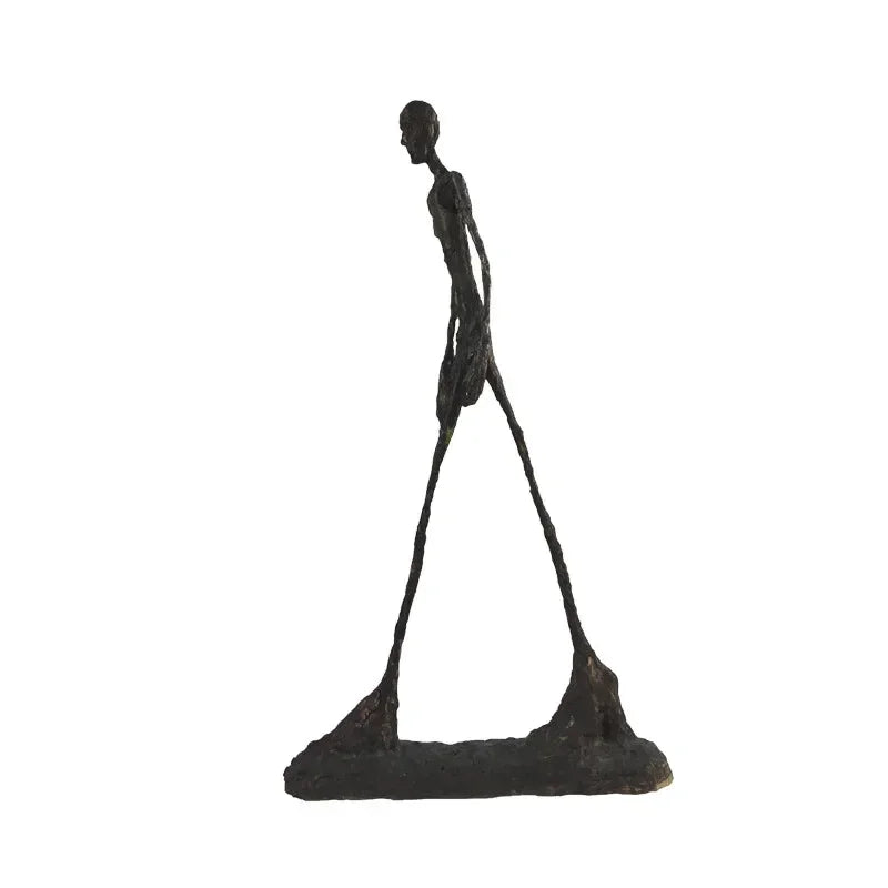 Large Handmade Abstract Walkers Sculpture Brass Bronze Traveler Walking Man Statue Person Walker Decoration Office Home Decor Lootquake LLC