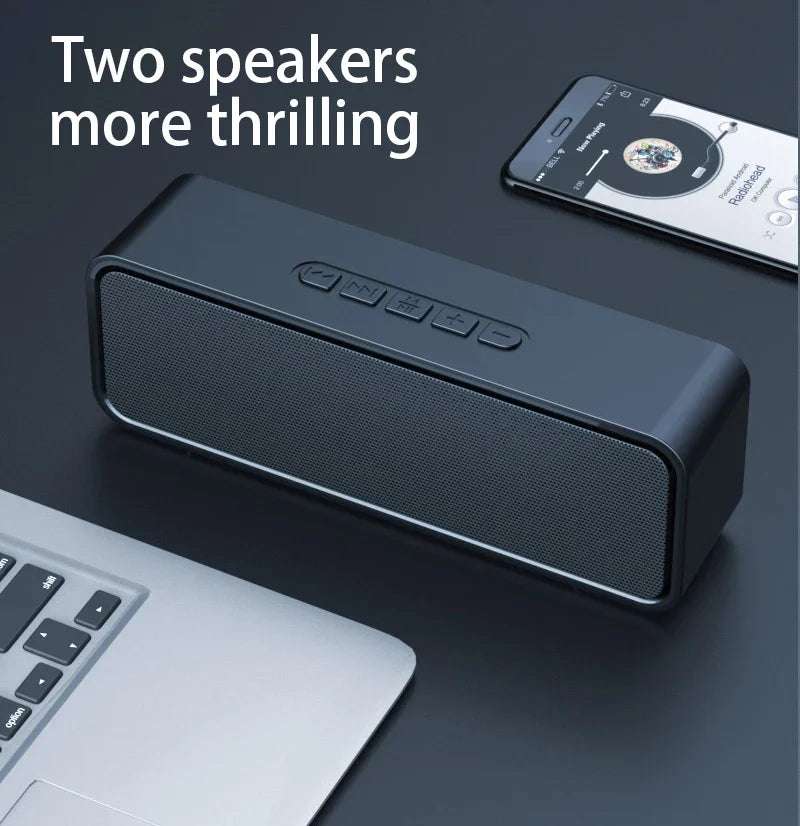 S11 Bluetooth Small Speaker Music Player Stereo USB TF Card Home Outdoor Sports Portable Mobile Phone Car Subwoofer Big Battery Lootquake LLC