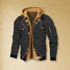 ChillGuard Men's Hooded Jacket - Stylish Two-in-One THRIXINE