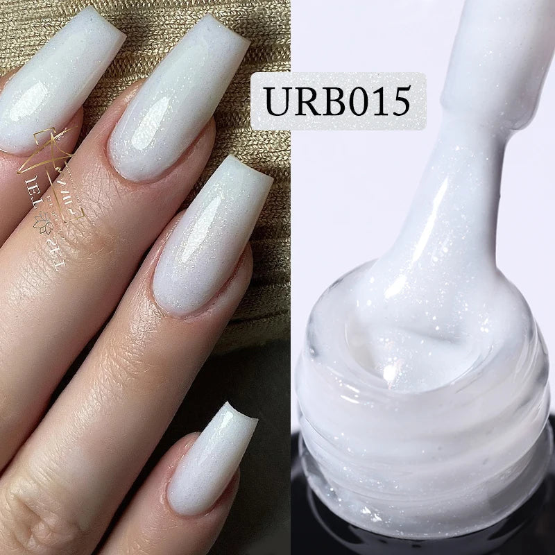 UR SUGAR Blue Color Rubber Base Gel Nail Polish Gold Glitter Base Gel Top Coat Soak Off UV LED Gel Nail Art Varnish Manicure Lootquake LLC