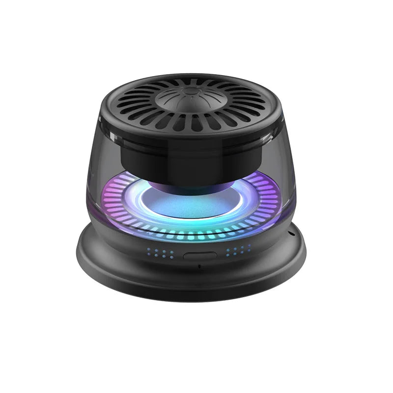 Wireless Bluetooth speaker Gift Magnetic bracket portable High-sound quality TWS interconnected LED color light mini speaker Lootquake LLC