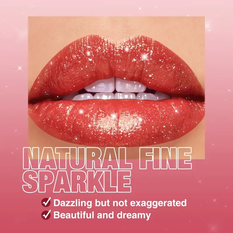 Diamond Shimmer Lipstick Lip Gloss High Pigmented Long Lasting 10 Colors Glitter Lipgloss Lips Makeup Cosmetics Sexy Make Up Lootquake LLC