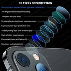 3PCS Lens Protective Glass For iPhone 14 Pro Max 13 12 11 Pro Max Camera Protector for iPhone 13 12 14 Plus 14 pro Lens Glass Premium Tempered Glass Circle Film Stevvex
