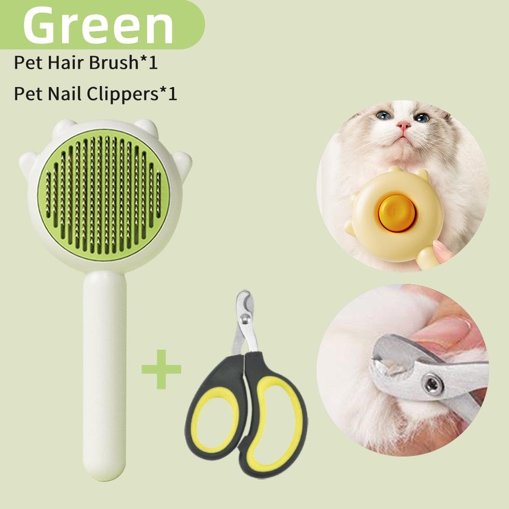 Cat Comb Massage Pet Magic Combs Hair Removal Cat and Dog Universal Needle Brush Pets Grooming Cleaning  Remove Supply Care Set  Pet Hair Cleaner Brush for Dogs Long or Short Hair Cats Pet Massage Brushes Stevvex