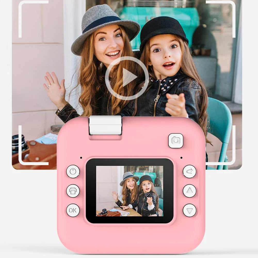 Children Digital Camera Photography Instant Print Camera for Kids Thermal Print Camera Photo Printing Video Toys With 32G Card Lootquake LLC