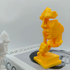 Sixiangjia Statue, Silence Is Golden Abstract Art Statue, 3D Printing Durable Plastic, Modern Plastic Home Sculpture, Simple Design High-Quality Ornaments, Home Office Desktop Decorations, Christmas Easter Halloween Creative Lootquake LLC