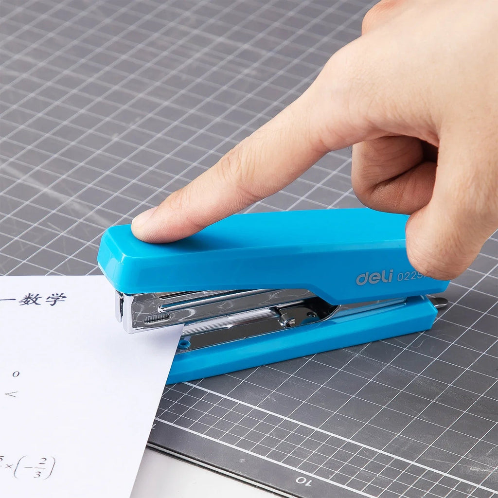 Deli Colorful Mini Stapler NO.10 Metal Effortless Fashion Staplers With Portable Compact Kawaii Stationery Shool Office Supplies Lootquake LLC