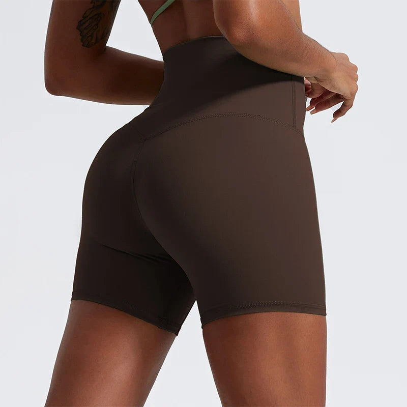 Ultra Comfort High-Waist Yoga Shorts THRIXINE
