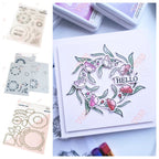 February 2025 New pink Floral Field Metal Cutting Dies Stamp Stencil Hot Foil Set DIY fresh Scrapbook Card Handmade Embossing Lootquake LLC