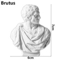Miniature Desktop Ornament Home Decor Gypsum Portraits Greek Mythology Figurine Famous Sculpture Plaster Bust Statue Lootquake LLC