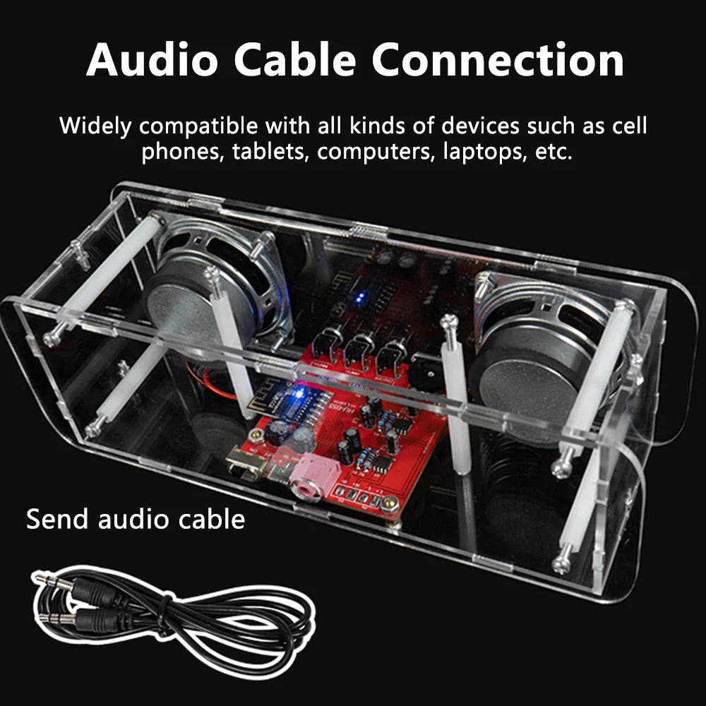 DIY Bluetooth Speaker Kit Soldering Project USB Mini Home Stereo Sound Amplifier DIY Electronic Kits for Soldering Practice Lootquake LLC