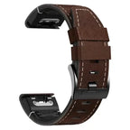 Garmin Leather Silicone QuickFit Band - Durable Stylish Strap - SJB-DIAMOND ELITES