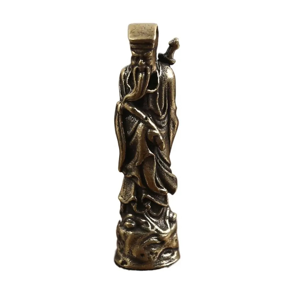 Vintage Copper Crafts Buddha Sculpture Handmade DIY Buddha Pendant Accessories Carved Buddha Miniatures Home Decor