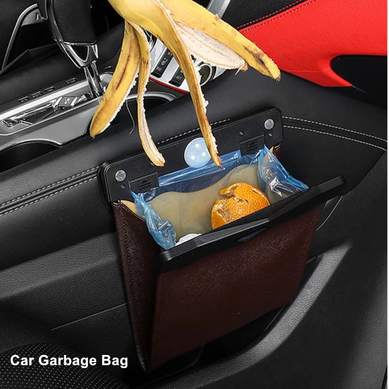 Car Garbage Bag Car Garbage Bin Creative And Fashionable Multifunctional Car Mounted Garbage Bin Car Interior Garbage Bin