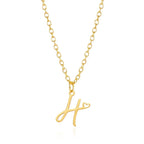 26 Initial Letters Heart Pendant Stainless Steel Necklace for Women Gold Color A-Z Alphabet Choker Chain Birthday Jewelry Gift