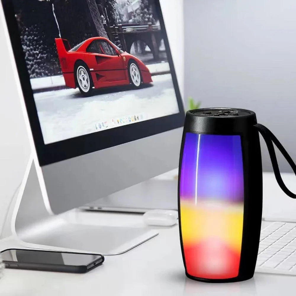 Portable Wireless Bluetooth Speaker 1500MAH RGB LED Light Outdoor Subwoofer Stereo Loudspeaker Household High Volume Shocking Lootquake LLC