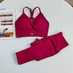 Women's Seamless High Waist Yoga Gym Set THRIXINE
