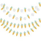3M Happy Easter Banner Rabbit Carrot Egg Cartoon Bunny Garland Wall Hanging Bunting Flag Easter Party Decoration For Home Lootquake LLC