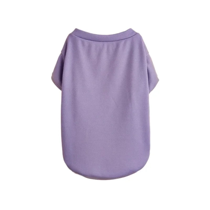 Breathable Dog T-shirt Solid Comfortable Thin Vest for Yorkshire Terrier Cute Summer Pet Clothes Dog Vest Pet Supplies Pi-Mart