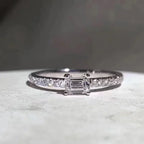 2025 New Shiny Zircon Ring Engagement Ceremony Women's Accessories Wedding Fashion  Jewelry Simple  Wholesale