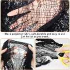 Halloween Decoration Black White Creepy Cloth Spooky Gauze Fabric Window Door Cover Scary Party Horror House Props Hallow Favors Lootquake LLC